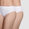 Miniatyrbild 1 av 2: DIM Pure Cotton Midi Briefs X2 White