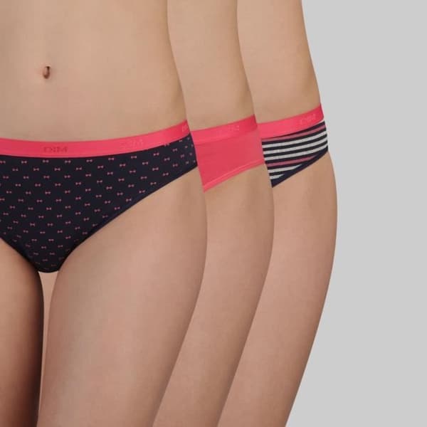 DIM Slip Les Pockets Cotton X3 Pack Pretty Pink