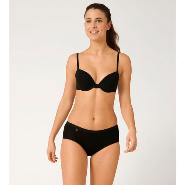 SLIP - SLOGGI - BASIC + MIDI - 95% COTTON - 5% ELASTAN - FÖRPACKNING AV 4