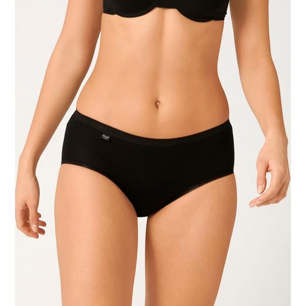 SLIP - SLOGGI - BASIC + MIDI - 95% COTTON - 5% ELASTAN - FÖRPACKNING AV 4