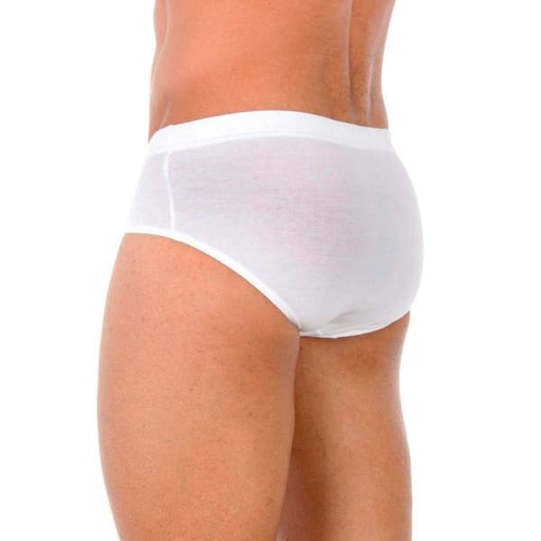 Abanderado Classic Herr öppna shorts 100 % bomull - Vit - ABANDERADO
