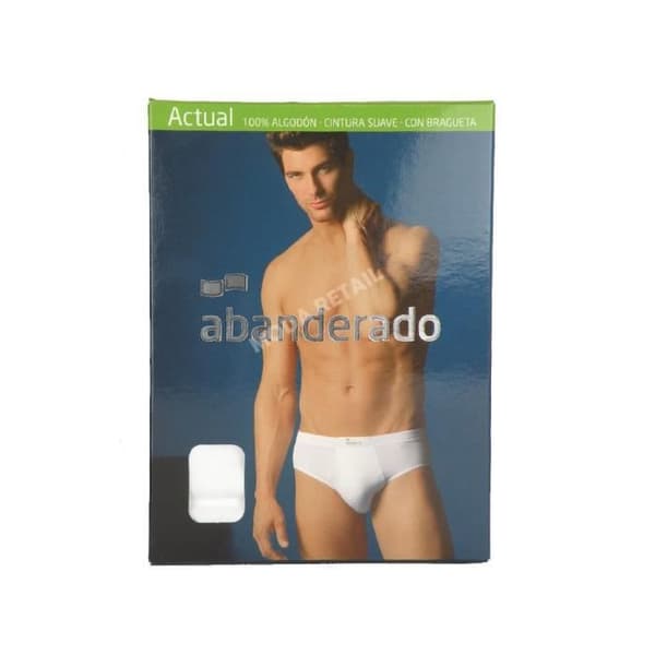Abanderado Classic Herr öppna shorts 100 % bomull - Vit - ABANDERADO