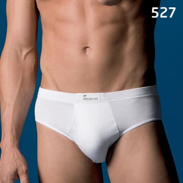 Abanderado Classic Herr öppna shorts 100 % bomull - Vit - ABANDERADO