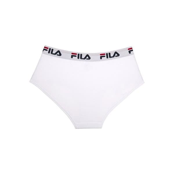 Fila Kvinnors bomullstrosor, hypoallergena, naturliga och stretchiga damunderkläder - vita