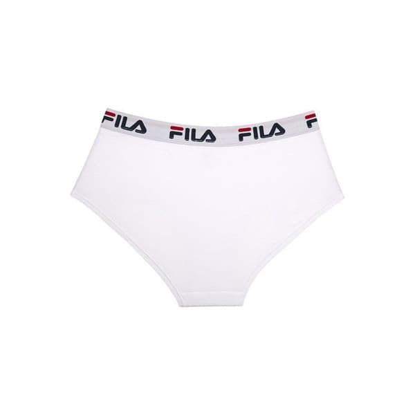 Fila Kvinnors bomullstrosor, hypoallergena, naturliga och stretchiga damunderkläder - vita