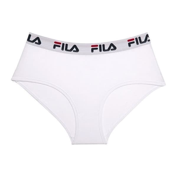 Fila Kvinnors bomullstrosor, hypoallergena, naturliga och stretchiga damunderkläder - vita