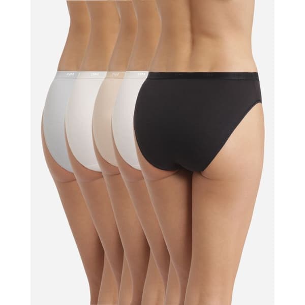 Slip - DIM - Les Pockets - 5-pack - Svart, Hud, Vit, Grå - 95% Bomull, 5% Elastan