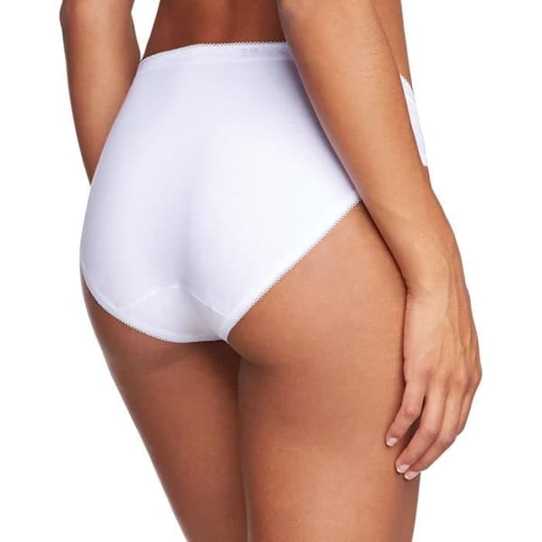 Slip Tai Dam - Sloggi - Vit - Storlek 20 - 95% Bomull - Optimal Komfort