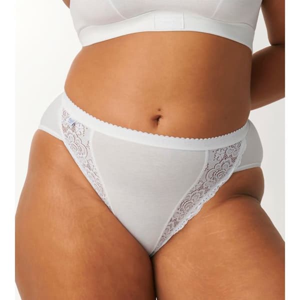 SLIP - SLOGGI - CHIC TAI - 3 SLIPS + 1 GRATIS - FÄRG VIT - HÖG SKÄRNING