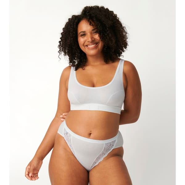 SLIP - SLOGGI - CHIC TAI - 3 SLIPS + 1 GRATIS - FÄRG VIT - HÖG SKÄRNING