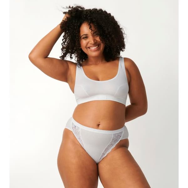 SLIP - SLOGGI - CHIC TAI - 3 SLIPS + 1 GRATIS - FÄRG VIT - HÖG SKÄRNING
