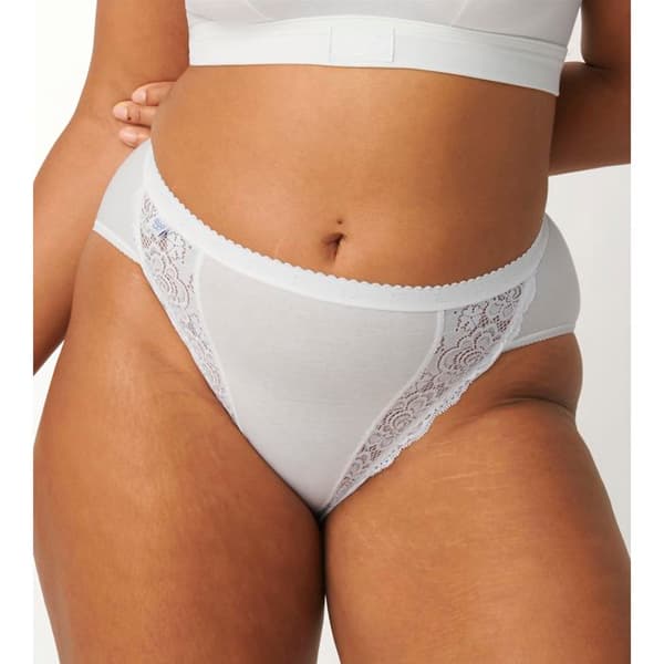 SLIP - SLOGGI - CHIC TAI - 3 SLIPS + 1 GRATIS - FÄRG VIT - HÖG SKÄRNING