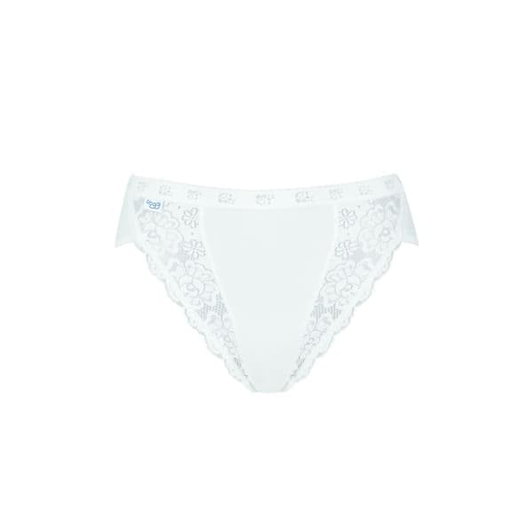 SLIP - SLOGGI - CHIC TAI - 3 SLIPS + 1 GRATIS - FÄRG VIT - HÖG SKÄRNING