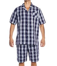 Jockey Short Pyjama Woven Stonewash Navy