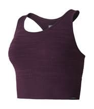 Casall Knitted Brushed Sport Top Plum