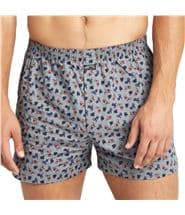 Jockey USA Originals Woven Boxer Shorts Blue Pattern
