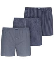 Jockey 3-pack Woven Soft Poplin Boxer Shorts Navy-2