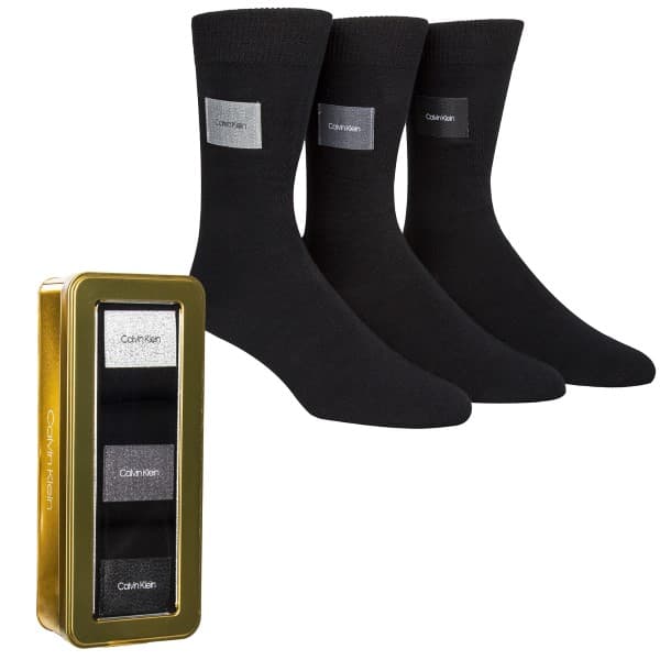 Calvin Klein Strumpor 3-pack Forbes Logo Patch Socks Gift Box