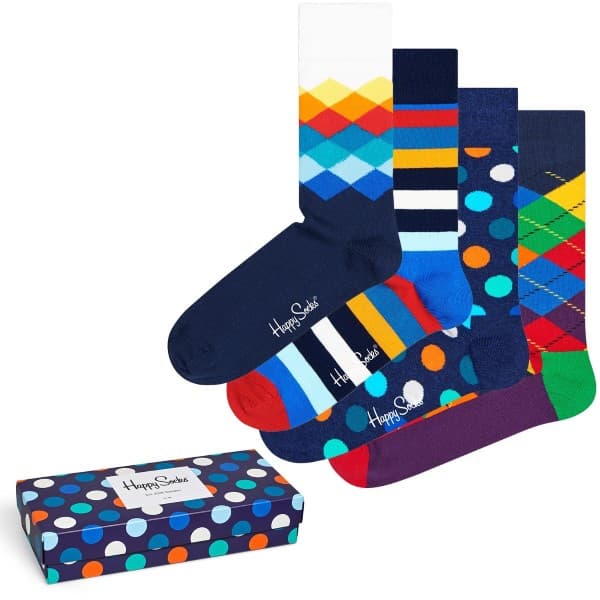 Happy socks Strømper 4-pakning Mix Socks Gift Box