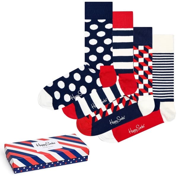 Happy socks Strumpor 4-pack Stripe Socks Gift Box