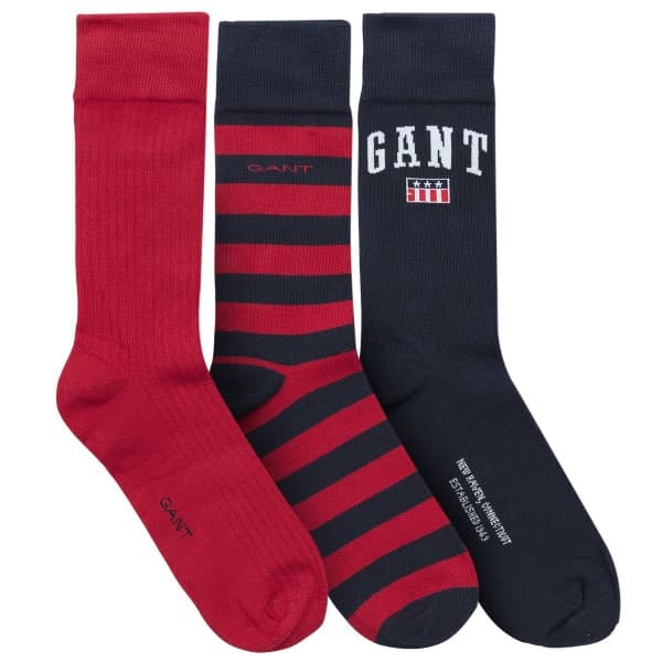 Gant Strumpor 3-pack Cotton Socks Gift Box
