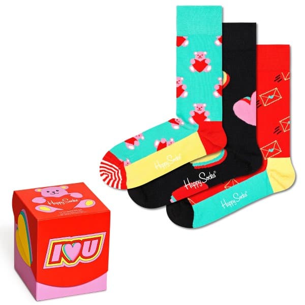 Happy socks Strumpor 3-pack I Love You Gift Box