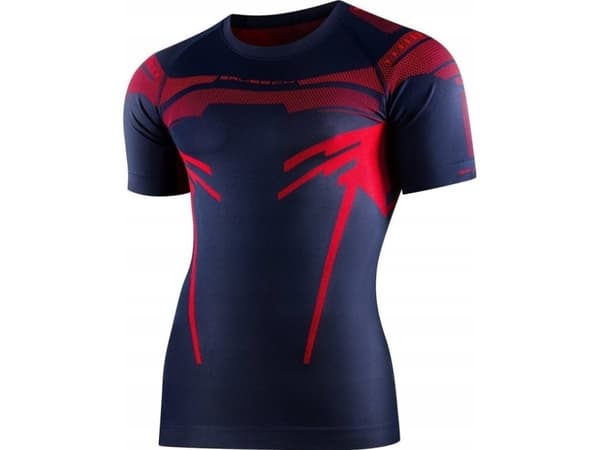Brubeck SS13700 DRY T-shirt med kort ärm mörkblå/röd L