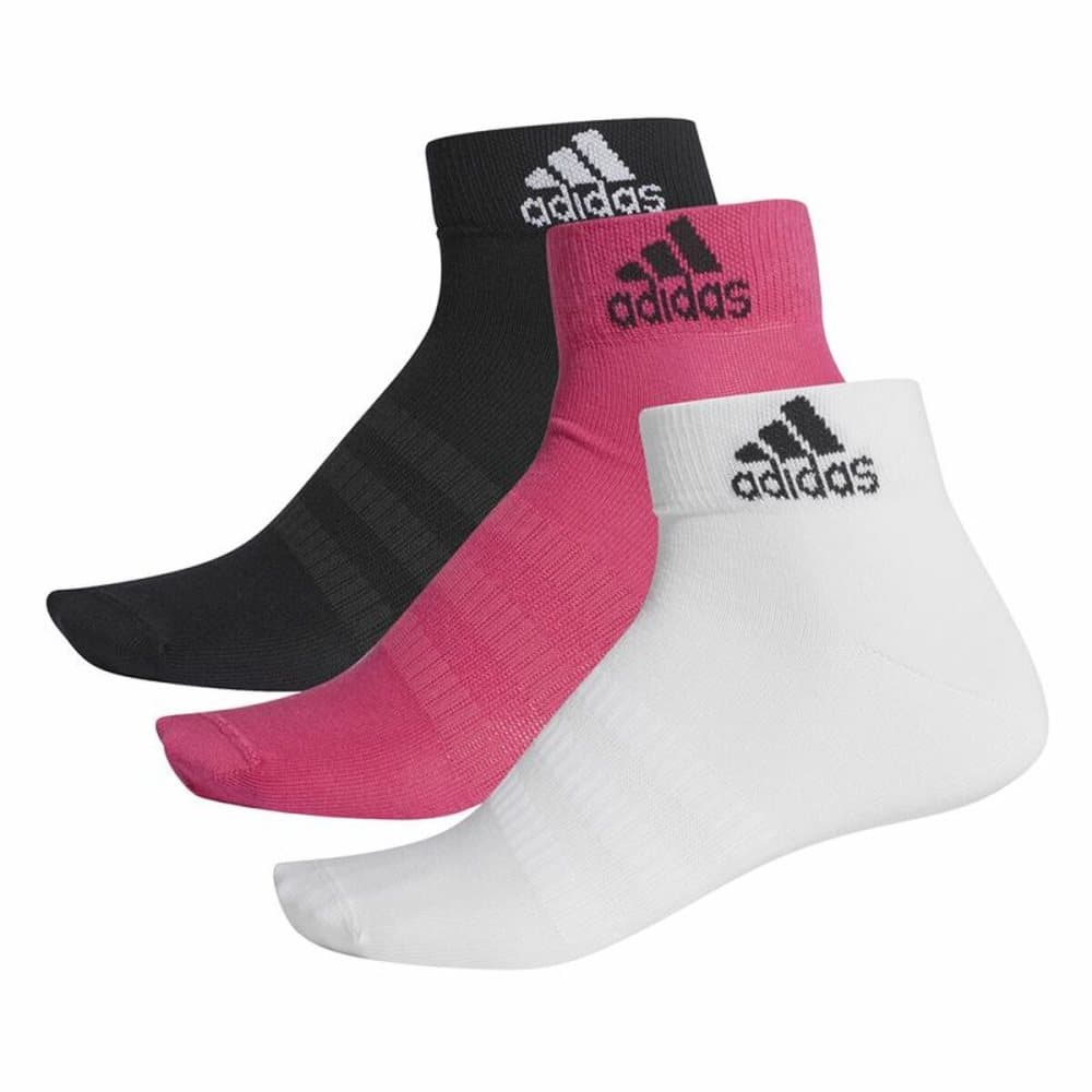 Sportstrumpor Adidas Rosa Vit 3 antal Svart - 2XL