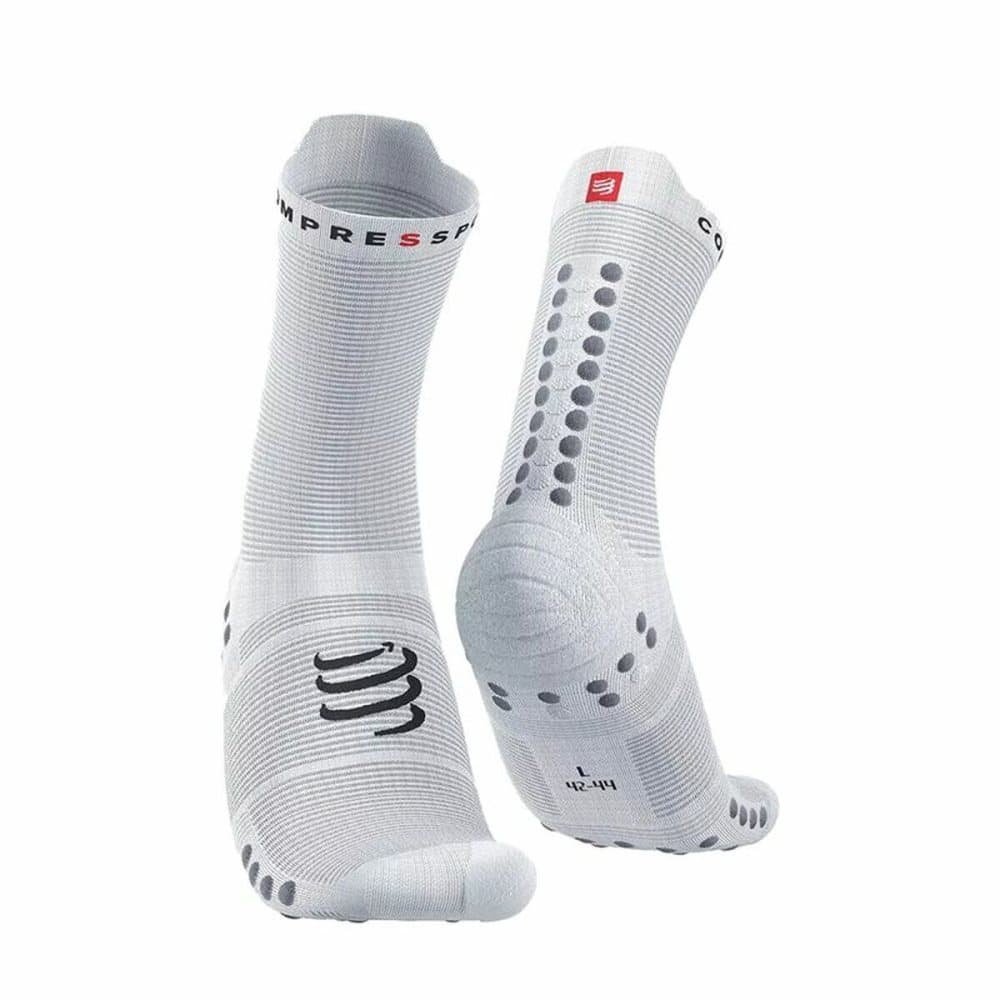 Sportstrumpor Compressport Pro Racing Vit - 39-41