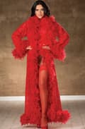 Miniatyrbild 2 av 5: Shirley of Hollywood SoH-HS 90026 Stockings Red One Size