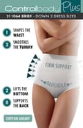 Miniatyrbillede 3 af 3: Control Body 311064 Shaping Brief Bianco