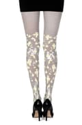 Miniatyrbillede 2 af 3: Zohara "Confetti" Grey Print Tights