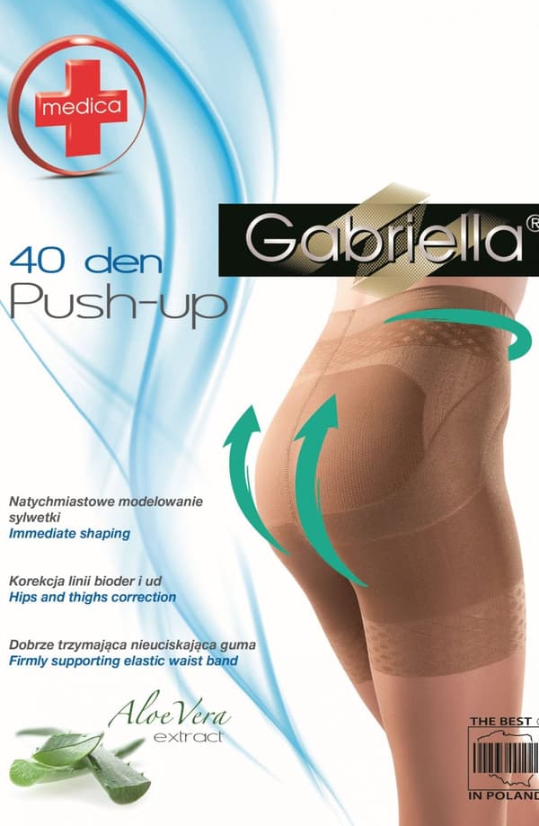 Gabriella Classic Push Up 128 40 Tights Mocca