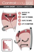 Miniatyrbild 3 av 3: Control Body 410493 Shaping Short Nero