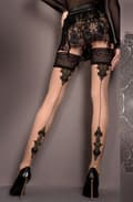 Miniatyrbillede 1 af 3: Ballerina 419 Hold Ups Nero (Black) / Skin