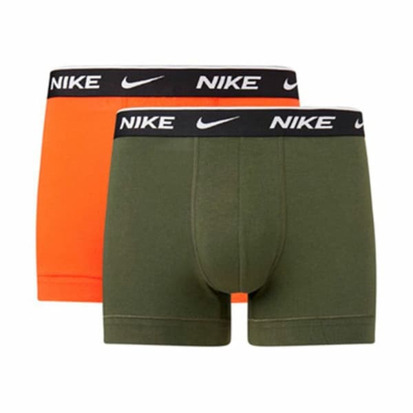 Pakke med underbukser Nike Trunk Oransje Grønn 2 Deler - L