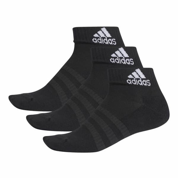 Ankelsokker Adidas Cushioned  3 par Svart - 43-45