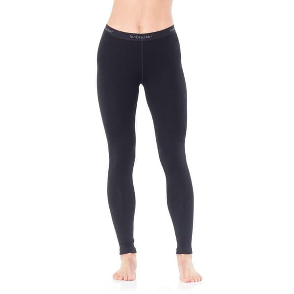 Icebreaker Leggings 260 Tech Merino Sort M Kvinde