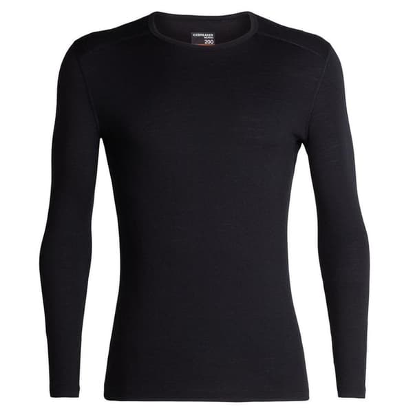 Icebreaker Baslager 200 Oasis Merino Svart S Man