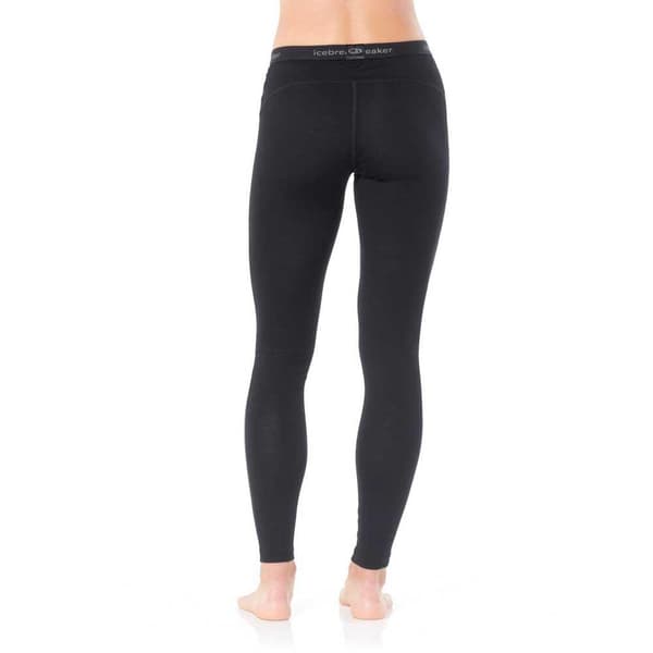 Icebreaker Leggings 200 Oasis Merino Sort S Kvinde