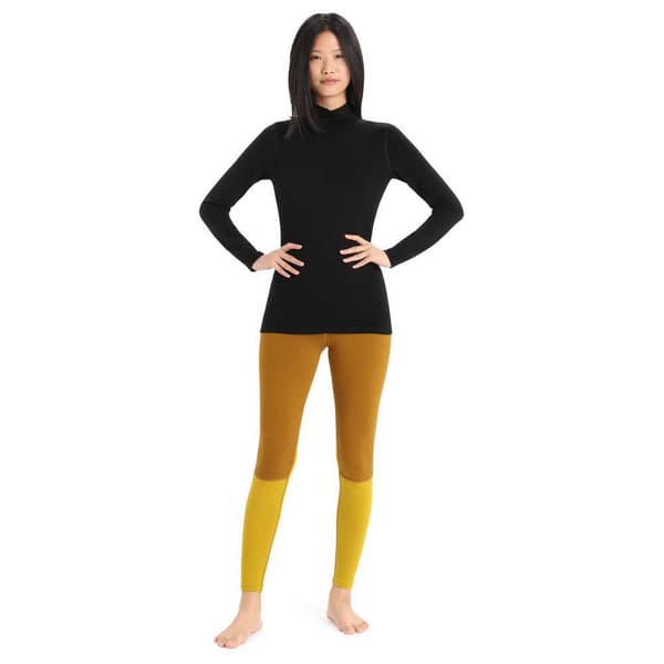 Icebreaker Pitkähihainen Pohjakerros 260 Tech Turtleneck Musta M Nainen