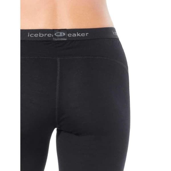 Icebreaker Leggings 200 Oasis Merino Sort M Kvinde