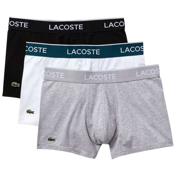 Lacoste Slip 3 Yksiköt Valkoinen,Musta,Harmaa S Mies