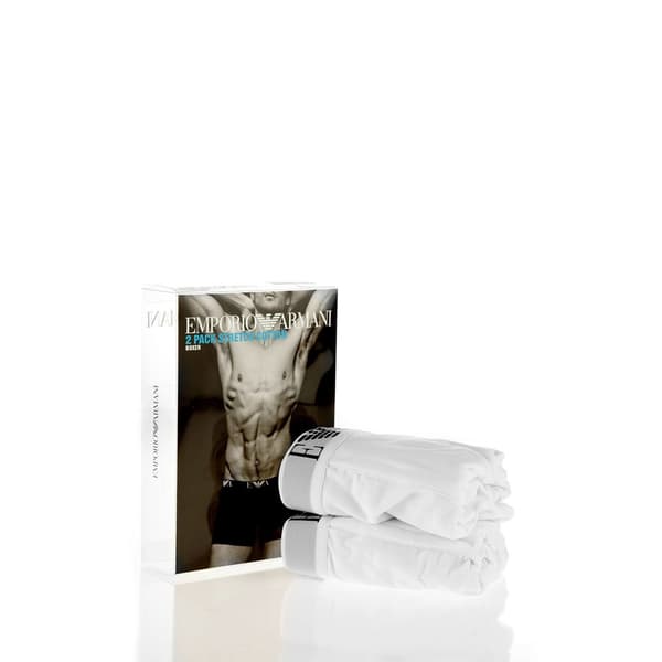 Emporio Armani Boxare 111284-cc715 2 Enheter Vit M Man