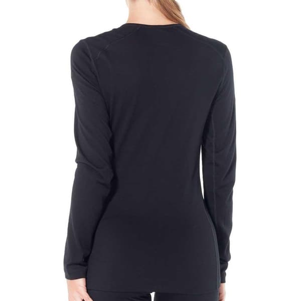 Icebreaker Baslager 200 Oasis Crew Merino Svart XL Kvinna