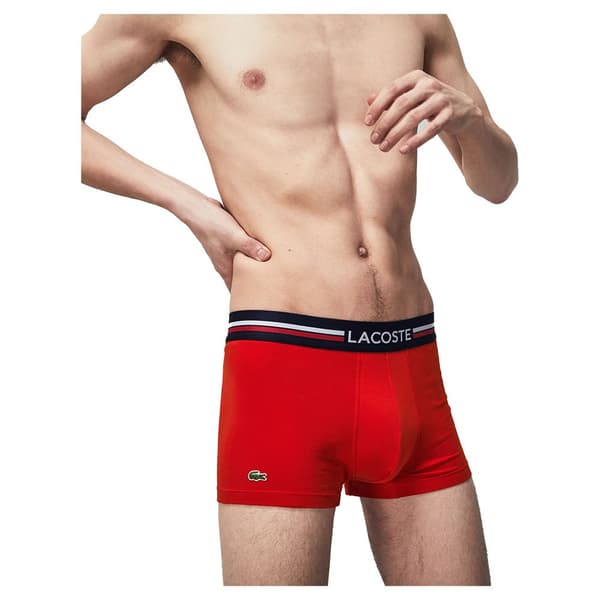 Lacoste Slip 3 Enheder Rød,Hvid,Blå S Mand
