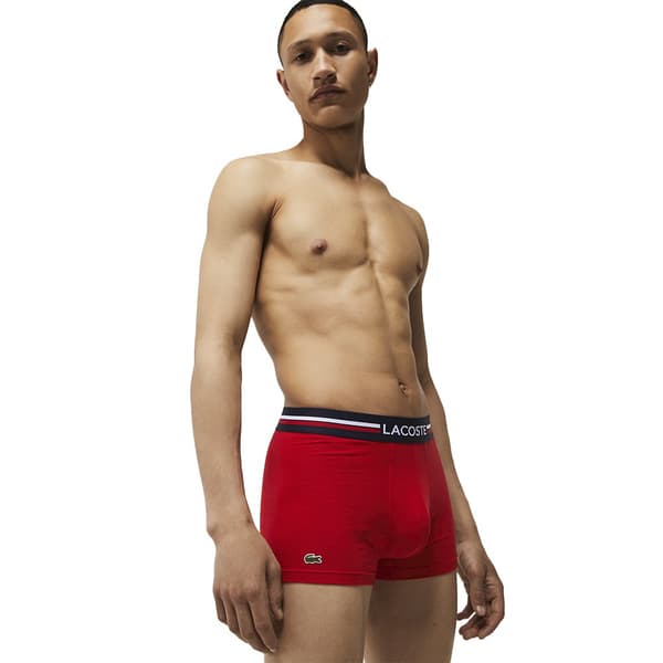 Lacoste Slip 3 Enheder Rød,Hvid,Blå S Mand