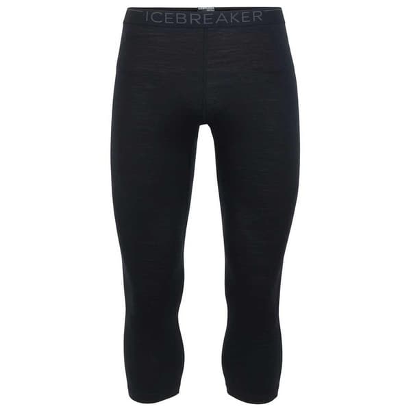 Icebreaker 200 Oasis Merino 3/4 Leggingsit Musta 2XL Mies