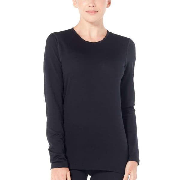 Icebreaker Baselag 200 Oasis Crew Merino Sort XS Kvinde