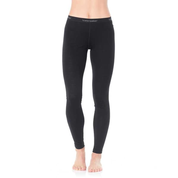 Icebreaker Leggingsit 200 Oasis Merino Musta L Nainen